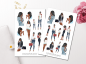 Preview: Girls Coffee Sticker Set